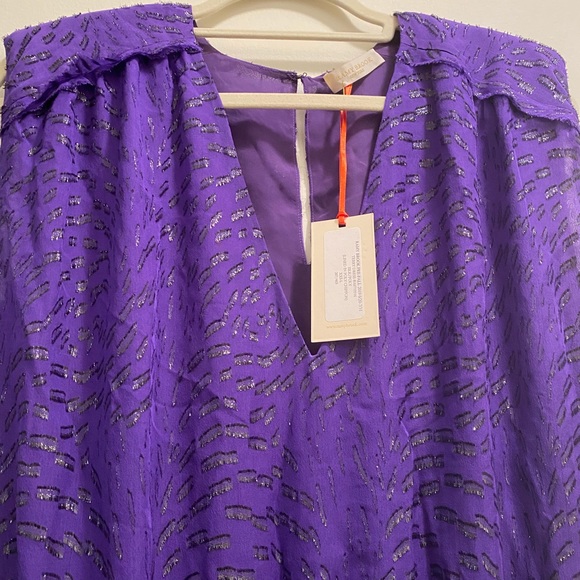 Ramy Brook Terry dress L Burgundy - Picture 2 of 4